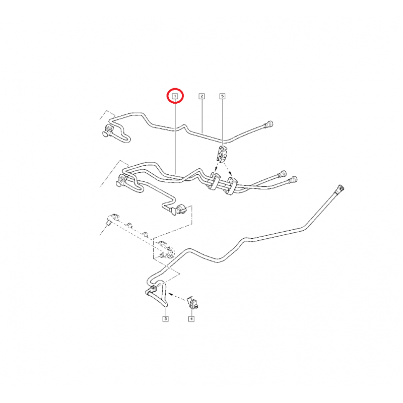 RENAULT MEGANE I SCENİC I 1.6 16v K4M BENZİN HORTUMU 7700113963 (YERLİ)