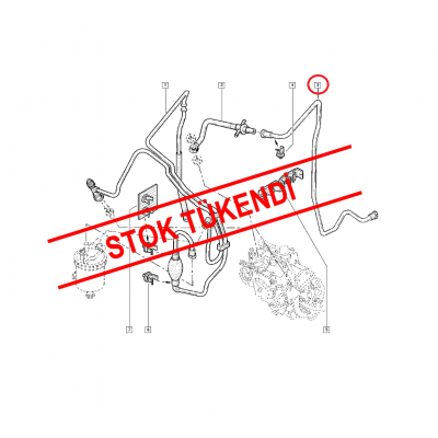 RENAULT KANGOO 1.9 F8Q MAZOT HORTUMU 7700113644