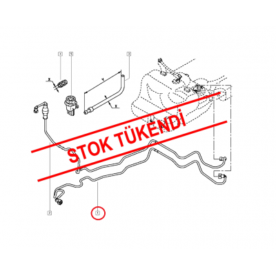 RENAULT MASTER II MAZOT FİLTRE HORTUMU 8200290209