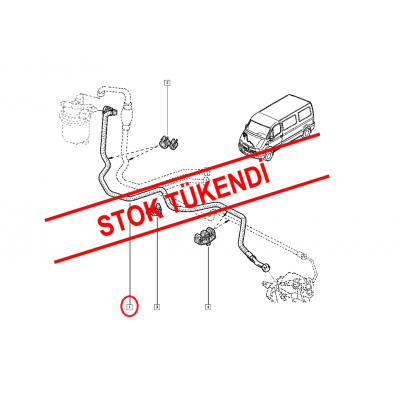 RENAULT MASTER II 2.8 TDI 2.5 D MAZOT FİLTRE HORTUMU 7700300924