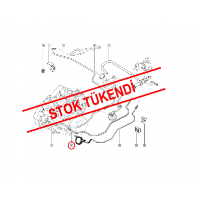 CLİO 3 HİDROLİK DEBRİYAJ BORUSU 8200524086