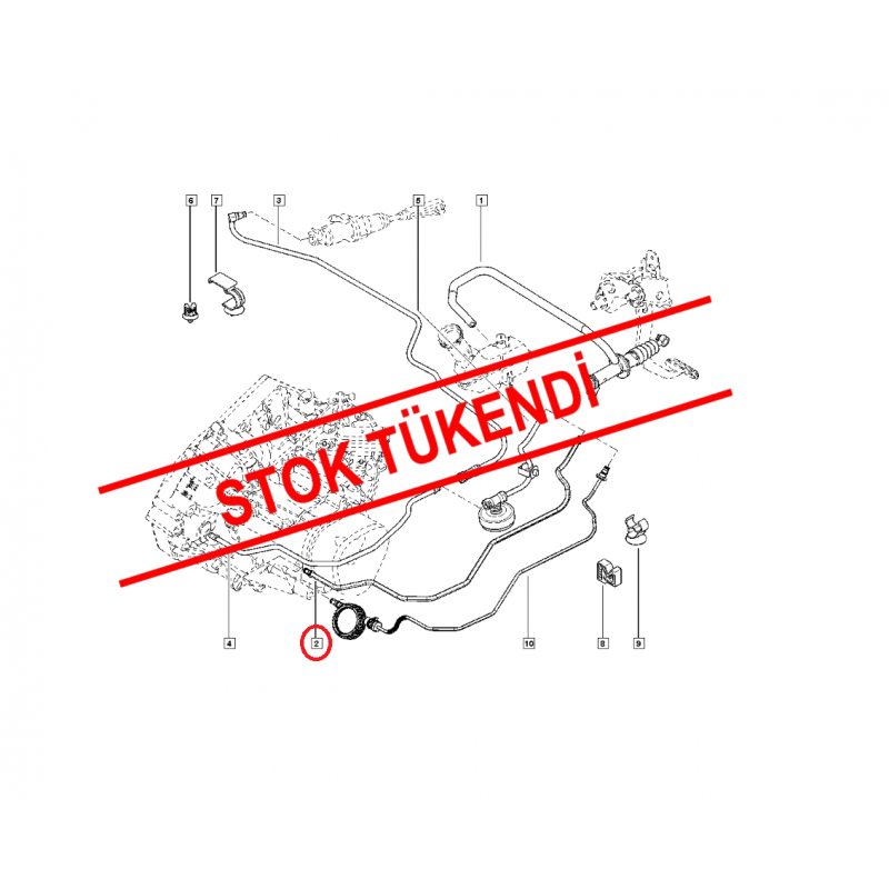 CLİO 3 HİDROLİK DEBRİYAJ BORUSU 8200524086