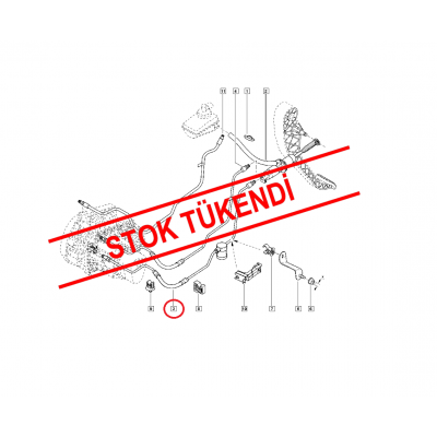 LOGAN SANDERO DUSTER HİDROLİK DEBRİYAJ BORUSU 308510741R - 6001548447 - 6001550712