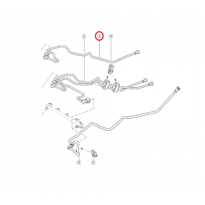 RENAULT MEGANE 1 1.6 16V K4M YAKIT HORTUMU 7700113964 - 8200139172 (YERLİ)