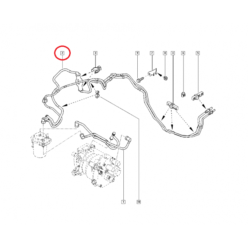MEGANE 2 SCENİC 2 1.5 DCİ K9K MAZOT HORTUMU 8200224524 - 8200295270 - 8200571380 (YERLİ)