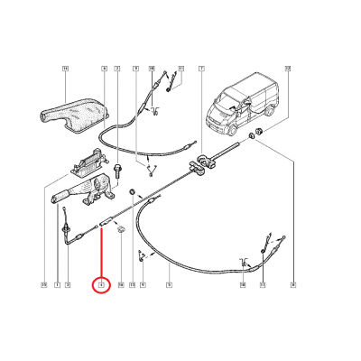 TRAFİC 2 - II VİVARO EL FREN TEL ORTA KISA ŞASE 365301673R - 4408735 - 7700313058 - 4420800 - 93864840 (YERLİ)