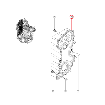 RENAULT MASTER 3 - III EKSANTRİK ZİNCİR KAPAĞI ÇİFT TEKER 135026986R