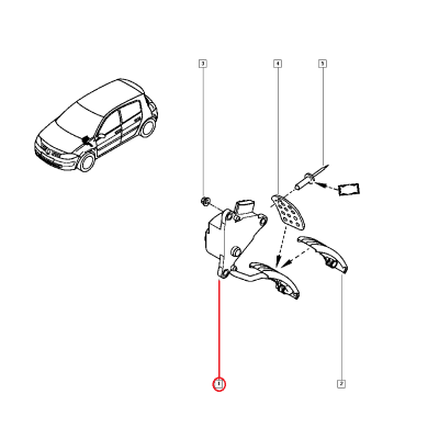 RENAULT MEGANE 2 - II GAZ PEDALI HIZ REGÜLATÖRSÜZ 8200153268