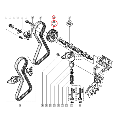 RENAULT MEGANE LAGUNA 2.0 8V F3R EKSANTRİK DİŞLİSİ 7700104342