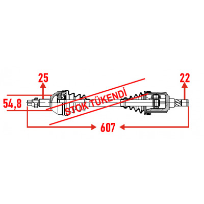 PEUGEOT 306 1.6 TU5JP AKS SOL (İNCE FREZE) 3272.77 - 3272.7H - 3272.H7 - 3272.T3 (MGA MARKA)