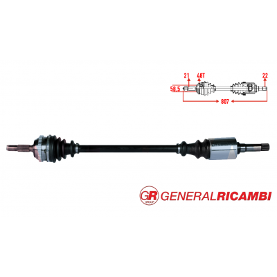 PEUGEOT 106 CİTROEN SAXO 1.4 1.6 1.5D ABSLİ AKS SAĞ 3273.7F - 3273.7H - 3273.7G - 3273.7J - 3273.8A (RICAMBI MARKA)