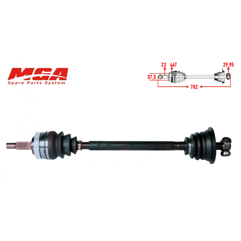 RENAULT LAGUNA 1 1997-2001 1.8 2.0 ABSLİ AKS SOL 7701349994 - 7701352133 - 7711130056 - 7711130027 (MGA MARKA)