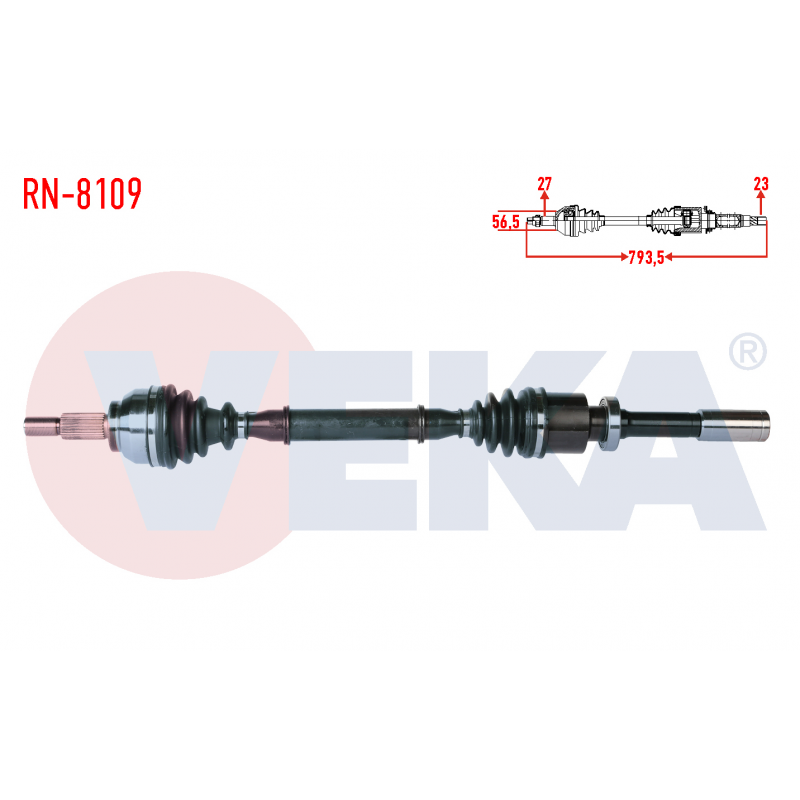 RENAULT LAGUNA 2 - II 1.6 16V K4M AKS SAĞ 7711134784 - 8200030619 - 8200107530 - 8200232883 - 7711134782 - 7711135319 (VEKA MARKA)