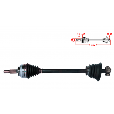 RENAULT MEGANE 1 1.9 F9Q ABSLİ AKS SOL 8200114832 - 7700111920 - 8200064731 - 8200114832 - 7711368859 - 7700112116 - 8200064731 - 7711134941 - 7701470617 - 8200352043 (VEKA MARKA)