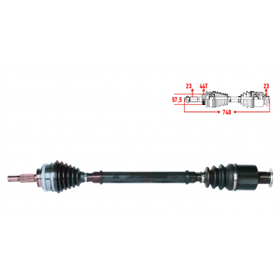 RENAULT MEGANE 1 1.9 F9Q ABSLİ AKS SAĞ 7700111918 - 7700115196 - 7701352729 - 7701468842 - 7701470616 - 7711135206 - 7711135208 - 7711135216 - 8200173584 - 7700111748 - 7700111914 - 7701352420 - 7701352474 - 7701352597 - 7700111918 (VEKA MARKA)