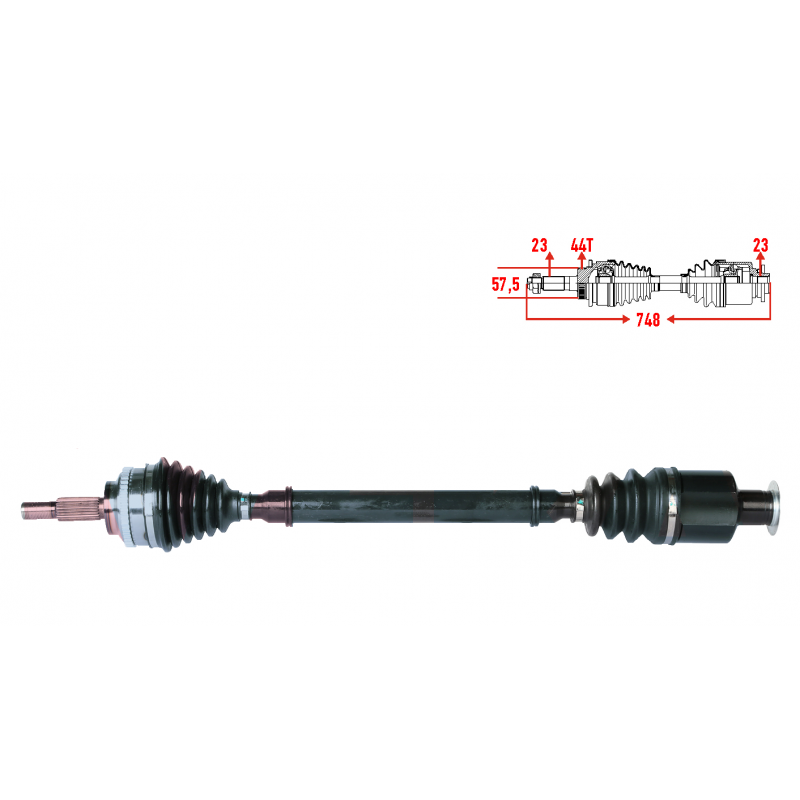 RENAULT MEGANE 1 1.9 F9Q ABSLİ AKS SAĞ 7700111918 - 7700115196 - 7701352729 - 7701468842 - 7701470616 - 7711135206 - 7711135208 - 7711135216 - 8200173584 - 7700111748 - 7700111914 - 7701352420 - 7701352474 - 7701352597 - 7700111918 (VEKA MARKA)