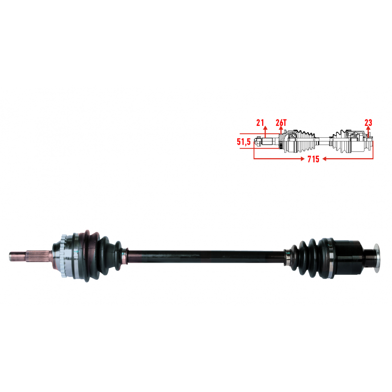 RENAULT CLİO 2 - II 1.2 16V AKS SAĞ 7701352774 - 7701352776 - 7700106009 - 7701470721 - 8200262685 - 8200105214 - 7701471284 - 7700106013 - 8200024815 - 8200114508 - 8200116063 - 8200231663 - 8200844453 - 7700111190 - 7700114453 - 8200274162 (VEKA MARKA)