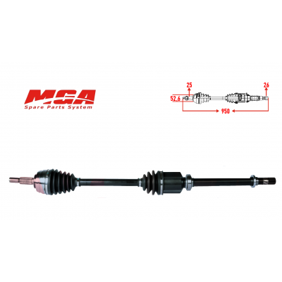 DACİA DUSTER 1.6 16V 1.5 K9K K4M AKS SAĞ 8200930507 - 391003147R - 391008165R - 391003471R (MGA MARKA)