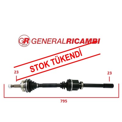 RENAULT LAGUNA 2.2 12V G8T AKS SAĞ 7701352428 (RICAMBI MARKA)