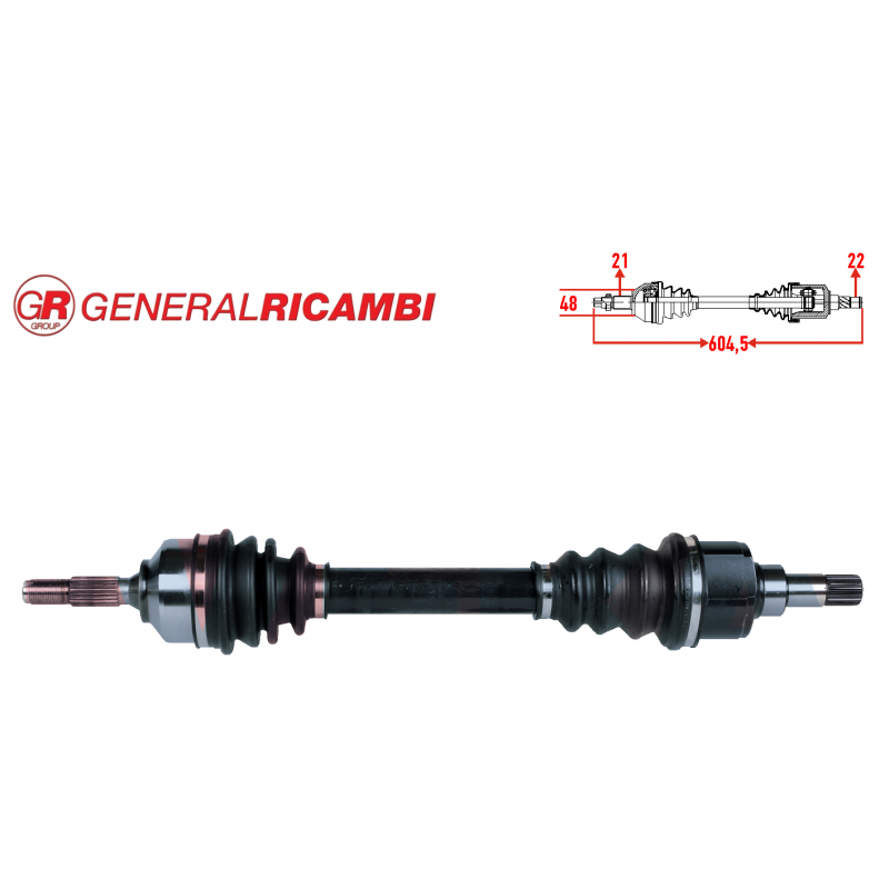 PEUGEOT 206 1.6 16V 1.4 HDI AKS SOL 3272.8E - 3272.9E (RICAMBI MARKA)