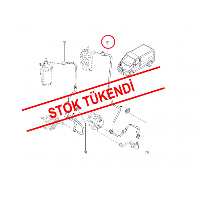 RENAULT TRAFİC 1.9 F9Q MAZOT FİLTRE HORTUMU 8200354077