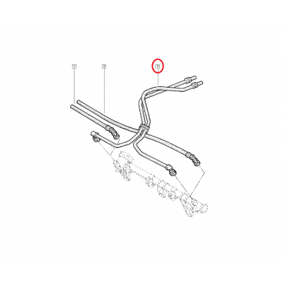 RENAULT R19 MEGANE I 1.6 8V K7M ENJEKSİYON YAKIT BORUSU 7700273714 (YERLİ)