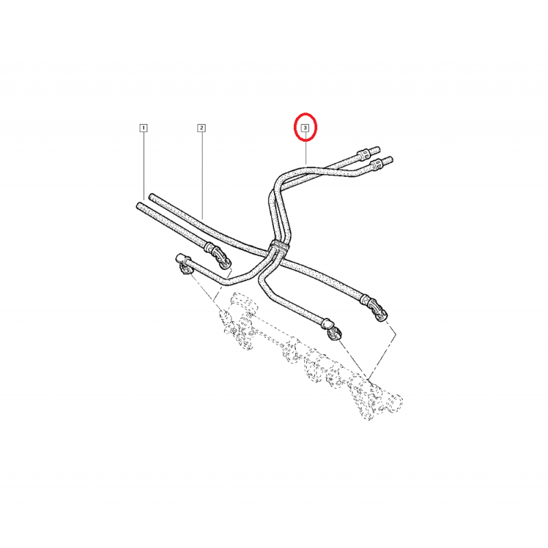 RENAULT R19 MEGANE I 1.6 8V K7M ENJEKSİYON YAKIT BORUSU 7700273714 (YERLİ)