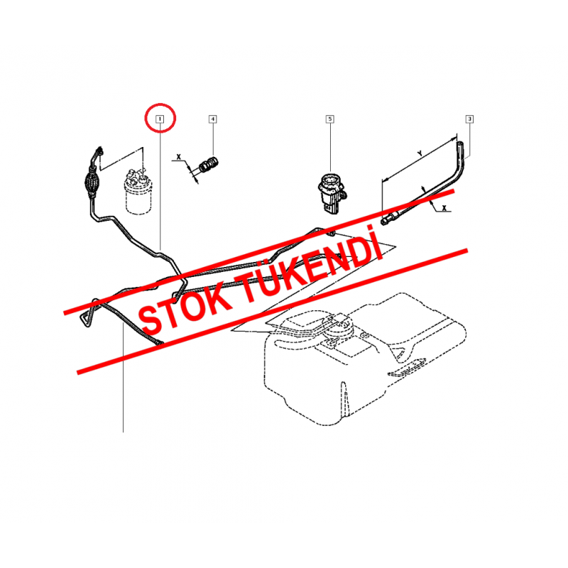 RENAULT MASTER II 2.8 TDI S9W MAZOT FİLTRE HORTUMU RENAULT 7700309764-8200087533