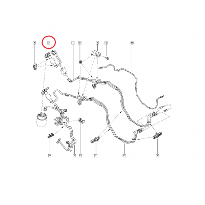 RENAULT KANGOO III MAZOT FİLTRE HORTUMU (ARA BESLEME HORTUM) 8200683525 (YERLİ)