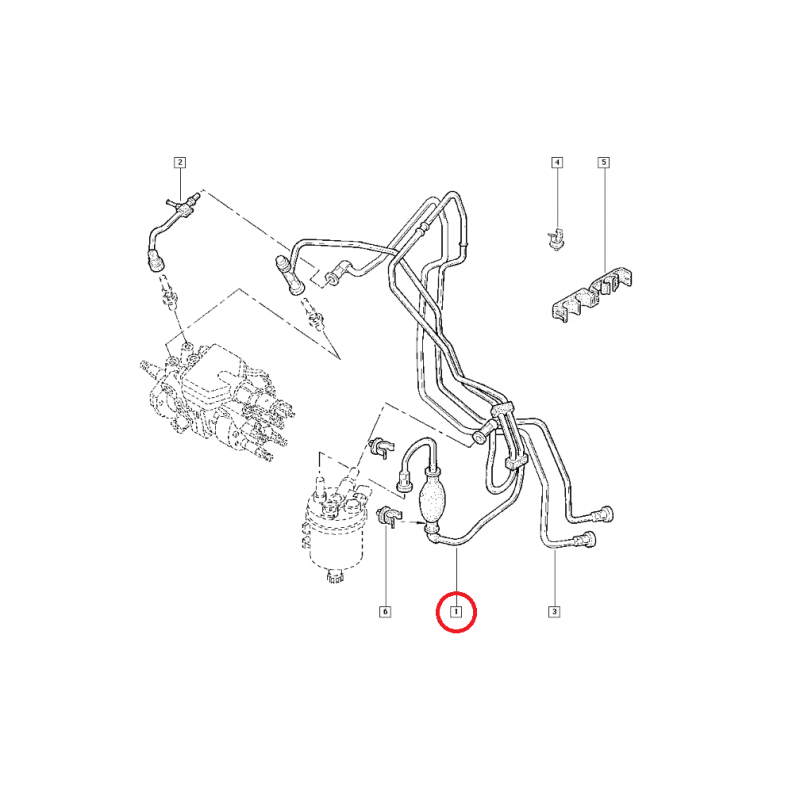 RENAULT KANGOO 1.9 F8Q MAZOT FİLTRE HORTUMU 7700113176 - 7700115859 (YERLİ)